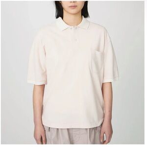 Nanamica S25SG113U Polo Shirt Grayish Pink M Made in Japan Minimalist